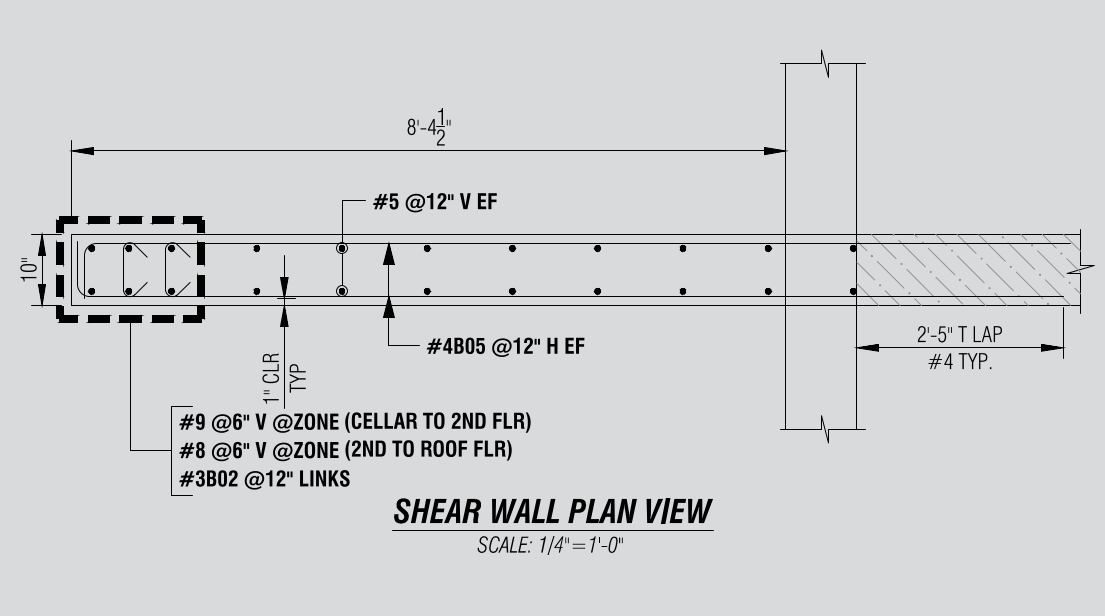 Shear Wall Plan View